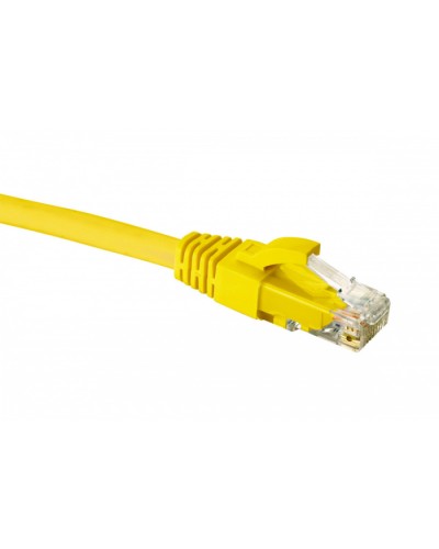 Патч-корд категории 6 UTP 4 пары RJ45-RJ45, желтый, 1м, LSZH (21D-U6-01YL) EuroLAN в Кемерово Патчкорды (медные) Pintop.ru