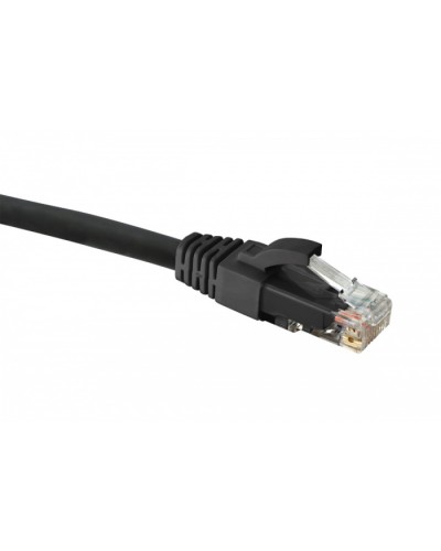 Коммутационный шнур категории 6 U/UTP, LSZH, 1,5 м, черный Eurolan (21D-U6-1EBL) в Кемерово Патчкорды (медные) Pintop.ru