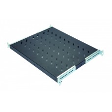 Полка стационарная 1U до 50 кг, 570 мм, черный антрацит Eurolan 60A-01-80-09BL