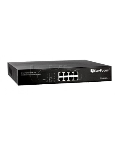 Коммутатор PoE 8-портовый EverFocus ES0802-41 в Кемерово Коммутаторы Pintop.ru