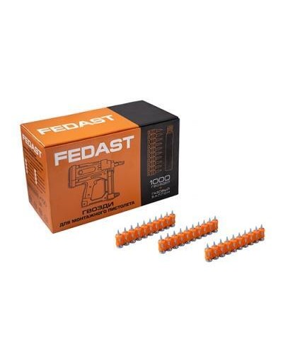 Гвозди 3,0*22 мм для монтажного пистолета с кованым наконечником (1000 шт/уп) FEDAST fd3022mgbp в Кемерово Крепеж: Дюбели, шурупы, саморезы Pintop.ru