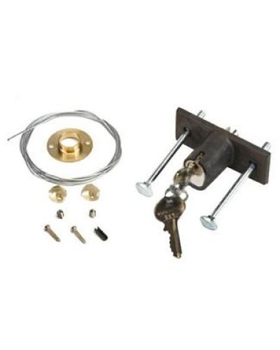 Замок дистанционной разблокировки потолочного привода с ключом №1 Faac 424591001 в Кемерово Запчасти для шлагбаумов и автоматики Pintop.ru