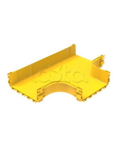 Ответвитель Т-образный 300х100 для оптического лотка Hyperline FBTR-300-TEE в Кемерово Аксессуары для лотков Pintop.ru