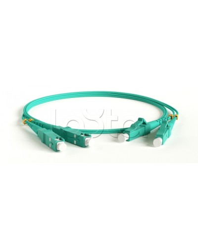 Патч-корд волоконно-оптический Hyperline FC-D2-503-FC/PR-FC/PR-H-1M-LSZH-AQ в Кемерово Патч-корды оптические Pintop.ru