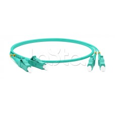 Патч-корд волоконно-оптический Hyperline FC-D2-503-LC/PR-LC/PR-H-15M-LSZH-AQ