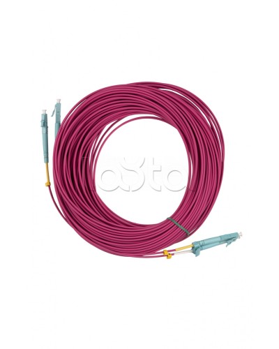 Патч-корд MM 50/125(OM4), LC-LC, duplex, 10G/40G, LSZH, 25 м Hyperline FC-D2-504-LC/PR-LC/PR-H-25M-LSZH-MG в Кемерово Патч-корды оптические Pintop.ru