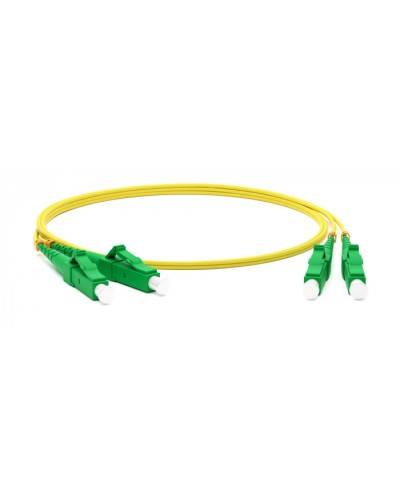 Патч-корд волоконно-оптический одномодовый SM 9/125 (OS2), LC/APC-LC/APC, duplex, LSZH, 5 м Hyperline FC-D2-9-LC/AR-LC/AR-H-5M-LSZH-YL в Кемерово Патч-корды оптические Pintop.ru