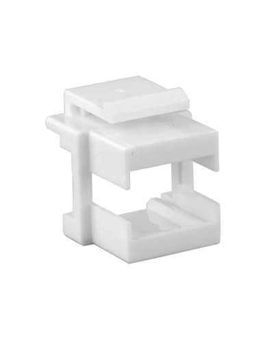 Вставка формата Keystone Jack, для проходного адаптера SC или dLC Hyperline (KJ1-SC/DLC-WH) в Кемерово Модули Keystone Pintop.ru