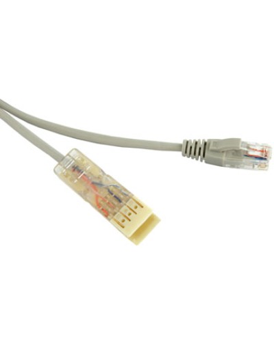 Патч-корд Hyperline PC-110-RJ45-2P-CX-1M-LSZH-GY в Кемерово Патчкорды (медные) Pintop.ru