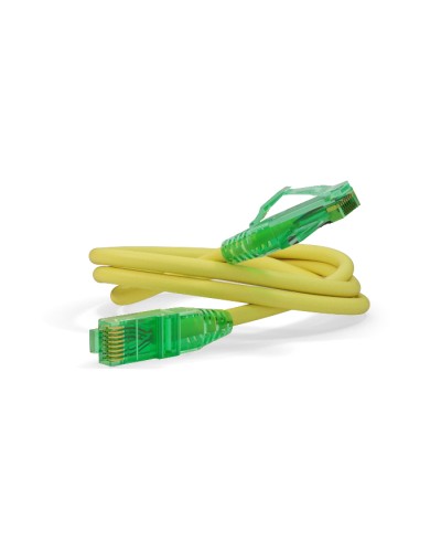 Патч-корд Hyperline PC-LPM-UTP-RJ45-RJ45-C6a-5M-LSZH-YL в Кемерово Патчкорды (медные) Pintop.ru