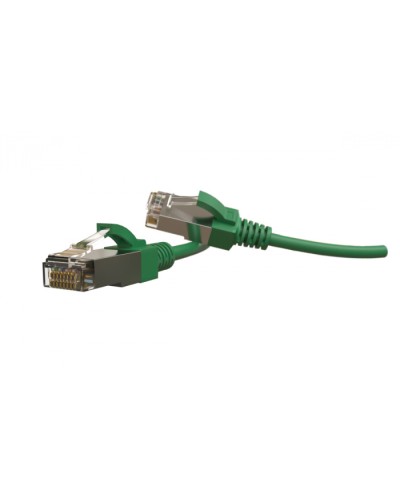 Патч-корд S/FTP Hyperline (PC-LPT-SFTP-RJ45-RJ45-C6-3M-LSZH-GN) в Кемерово Патчкорды (медные) Pintop.ru