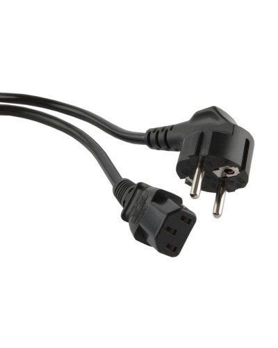 Кабель питания компьютера (Shucko - C13), 10A, угловая вилка, 1м Hyperline PWC-IEC13-SHM-1.8-BK в Кемерово Патч-корды и пигтейлы Pintop.ru