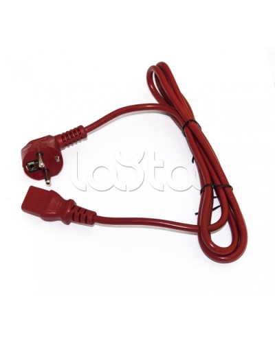 Кабель питания компьютера Hyperline PWC-IEC13-SHM-1.8-RD в Кемерово Патч-корды и пигтейлы Pintop.ru