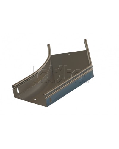 Угол 45° горизонтальный плавный Hyperline RST-AHS45-150-50-0,8-R100-SZ в Кемерово Аксессуары для лотков Pintop.ru