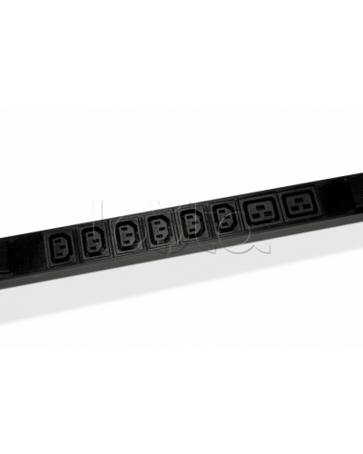 Блок розеток горизонтальный черн Hyperline (SHE19-4IEC-6BIEC-AIEC) в Кемерово Блоки розеток Pintop.ru