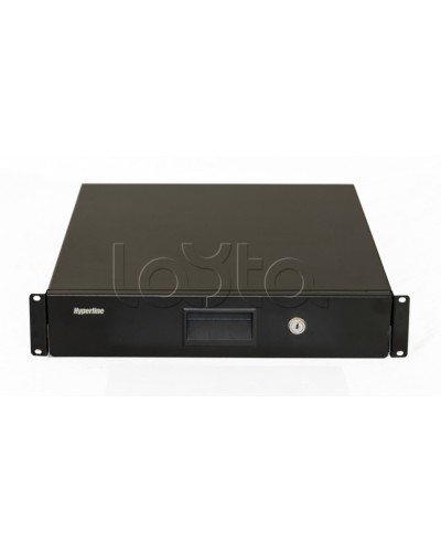 Полка (ящик) для документов Hyperline (TDR3-2U-460-RAL9004) в Кемерово Полки для шкафов и стоек Pintop.ru