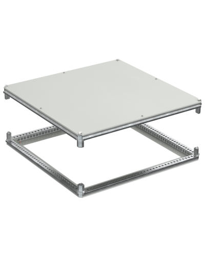 FORMAT Крыша и основание (под фланец) 1000х1000мм IEK (FO-00-KOF-100-100) в Кемерово Аксессуары для стоек и шкафов Pintop.ru