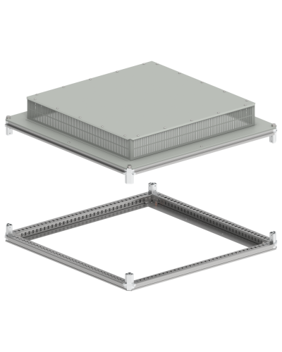 FORMAT Крыша и основание (под фланец) 1000х1000мм IP31 IEK (FO-00-KOF-100-100-31) в Кемерово Аксессуары для стоек и шкафов Pintop.ru