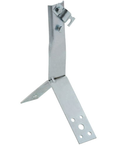 Держатель проводника круглого 6-10мм винтовой для конька h=100мм оцинкованная сталь IEK (ZDP80-11-4-16-100) в Кемерово Крепеж Pintop.ru