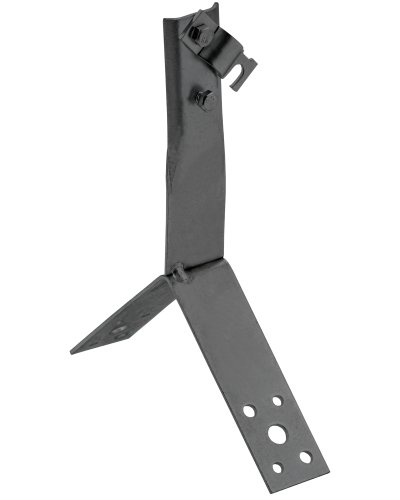 Держатель проводника круглого 6-10мм винтовой для конька h=80мм оцинкованная сталь TD IEK (ZDP80-13-4-16-80) в Кемерово Крепеж Pintop.ru