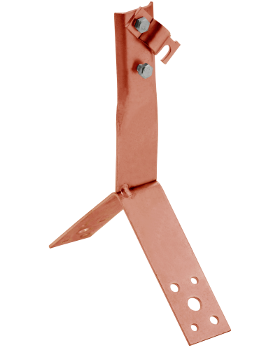 Держатель проводника круглого 6-10мм винтовой для конька h=80мм медь IEK (ZDP80-50-4-16-80) в Кемерово Крепеж Pintop.ru