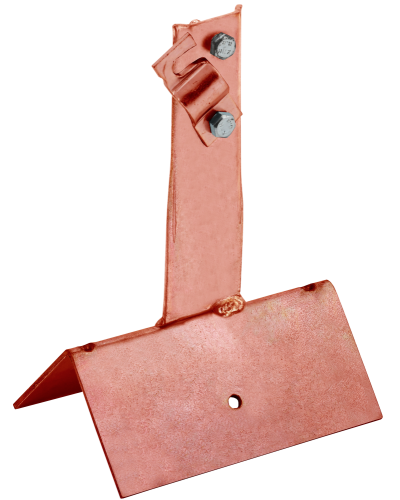 Держатель проводника круглого 6-10мм винтовой для конька широкого h=80мм медь IEK (ZDP81-50-4-16-80) в Кемерово Крепеж Pintop.ru