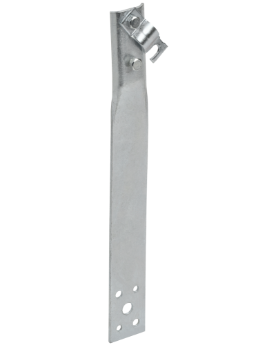 Держатель проводника круглого 6-10мм винтовой прямой h=60мм оцинкованная сталь IEK (ZDP86-11-1-16-60) в Кемерово Крепеж Pintop.ru