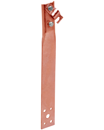 Держатель проводника круглого 6-10мм винтовой прямой h=60мм медь IEK (ZDP86-50-1-16-60) в Кемерово Крепеж Pintop.ru