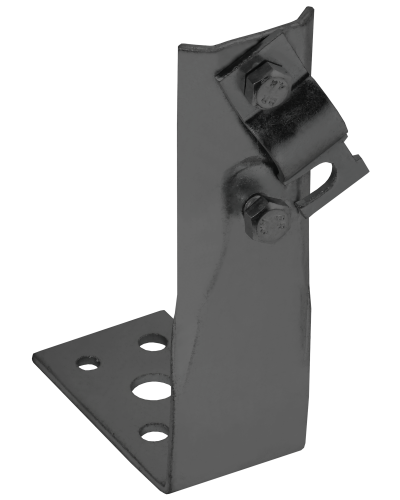 Держатель проводника круглого 6-10мм винтовой угловой h=80мм оцинкованная сталь TD IEK (ZDP87-13-1-16-80) в Кемерово Крепеж Pintop.ru