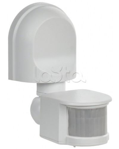 Датчик движения ДД-008 1100Вт 180град 12м IP44 белый IEK (LDD10-008-1100-001) в Кемерово Дополнительное оборудование для ОПС Pintop.ru