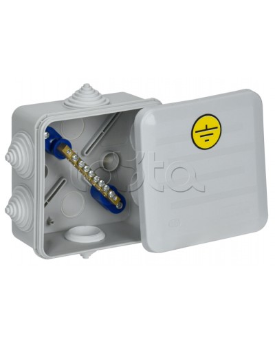 Коробка КУП КМ41361 100х100х50мм IP44 6 вв. (7035) IEK (UKO21-100-100-050-K41-55U) в Кемерово Распределительные коробки Pintop.ru
