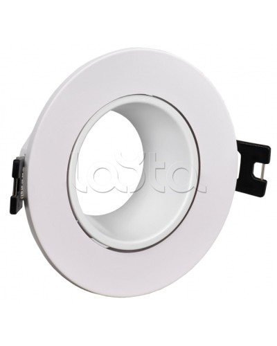 Светильник 4104 встраиваемый MR16 круг пласт. белый IEK (LT-UVB0-4104-GU05-1-K01) в Кемерово Светильники Pintop.ru