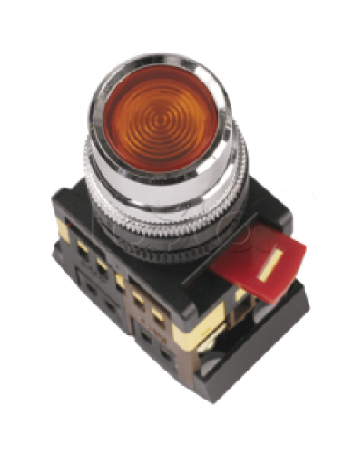 Кнопка ABLF-22 красный d22мм неон/240В 1з+1р IEK BBT10-ABLF-K04 в Кемерово Кнопки выхода Pintop.ru