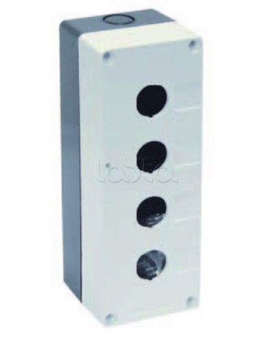 Корпус КП104 для кнопок 4 места белый IEK BKP10-4-K01 в Кемерово Аксессуары для кабель-канала Pintop.ru