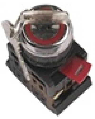 Переключатель AKS-22 с ключом на 2 фиксир.положения I-O 1з+1р черный IEK BSW10-AKS-2-K02 в Кемерово Аксессуары для стоек и шкафов Pintop.ru