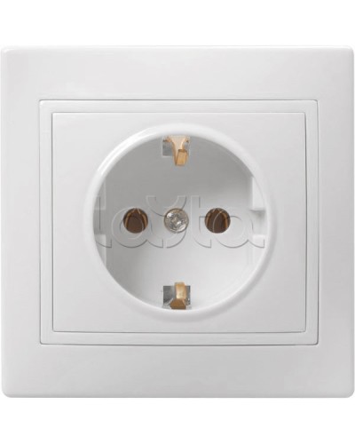 Розетка «Кварта» 2Р+Е, 1 модуль, без шторок, для скрытого монтажа IEK (ERK14-K01-16-DM) в Кемерово Аксессуары для кабель-канала Pintop.ru