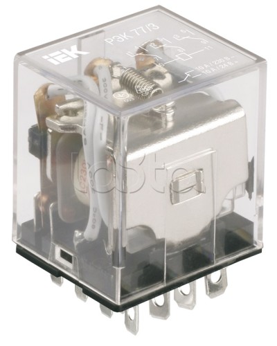 Реле промежуточное РЭК77/3 IEK RRP10-3-10-012D в Кемерово Аксессуары для кабель-канала Pintop.ru