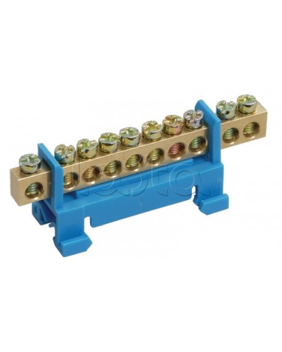 Шина нулевая с DIN-изолятором ШНИ-6x9-10-С-С IEK YNN10-69-10P-K07 в Кемерово Клеммные колодки Pintop.ru