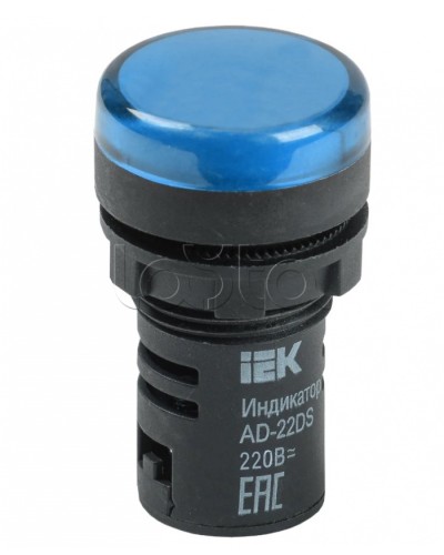 Лампа AD22DS(LED) матрица d=22мм синий 230В IEK BLS10-ADDS-230-K07 в Кемерово Источники света(Лампы) Pintop.ru