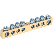 Шина нулевая на DIN-изолятор ШНИ-6x9 8/1 IEK (YNN10-08-100)