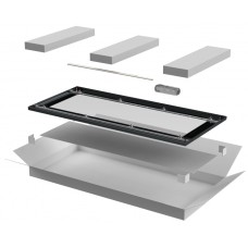 ITK LINEA N Дверь стеклянная 800мм шкафа 42U чер. (LN05-42U8X-DR)