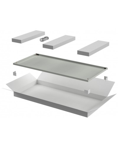 ITK LINEA N Дверь металлическая 600мм шкафа 47U сер. (LN35-47U6X-DM) в Кемерово Аксессуары для стоек и шкафов Pintop.ru