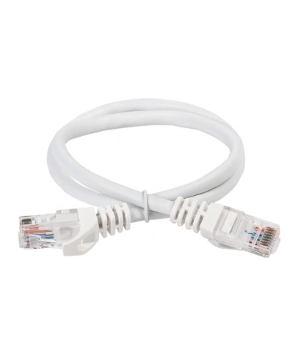 ITK Коммутационный шнур (патч-корд) кат.5Е UTP 5м белый (PC08-C5EU-5M) в Кемерово Патч-корды и пигтейлы Pintop.ru