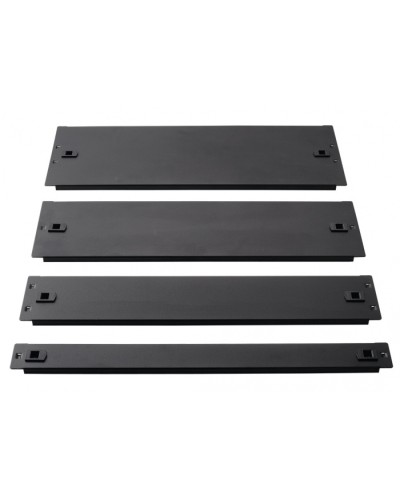 Фальш-панель металлическая 19 1U, быстросъемная, черная LANMASTER LAN-DC-TLMFP-1U в Кемерово Аксессуары для стоек и шкафов Pintop.ru