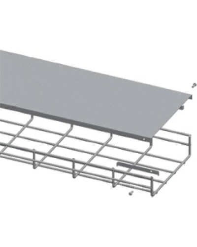 Крышка для лотка шириной 400мм, 1м. LANMASTER LAN-MT-AB400-EZ в Кемерово Аксессуары для лотков Pintop.ru