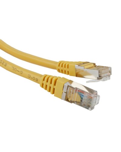 Патч-корд RJ45 - RJ45, 4 пары, FTP, категория 5е, 7 м, желтый LSZH LANMASTER LAN-PC45/S5E-7.0-YL в Кемерово Патч-корды и пигтейлы Pintop.ru