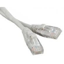 Патч-корд RJ45 - RJ45, 4 пары, UTP, категория 5е, 1.5 м, серый, LSZH LANMASTER LAN-PC45/U5E-1.5-GY