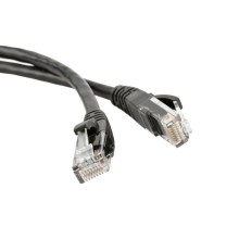 Патч-корд RJ45 - RJ45, 4 пары, UTP, категория 5е, 3 м, черный, LSZH LANMASTER LAN-PC45/U5E-3.0-BK