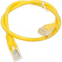 Патч-корд RJ45 - RJ45, 4 пары, UTP, категория 5е, 3 м, желтый, LSZH LANMASTER LAN-PC45/U5E-3.0-YL