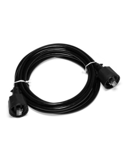 Патч-корд индустриальный RJ45 - RJ45, 4 пары, FTP, категория 5е, 1 м, черный LANMASTER LAN-S45-45-1.0-WP в Кемерово Патчкорды (медные) Pintop.ru